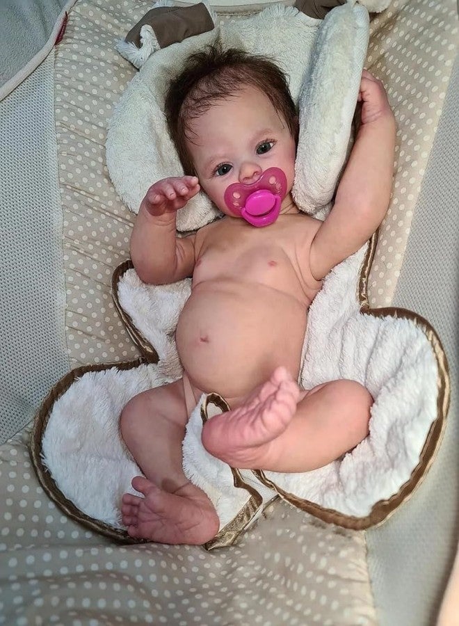 Anano Realistic Baby Dolls Silicone Full Body 18 Inch Soft Life Like Newborn Baby Dolls Girls That Look Real Babies Lifelike Reborn Waterproof Baby Doll Alive Washable - Image 5